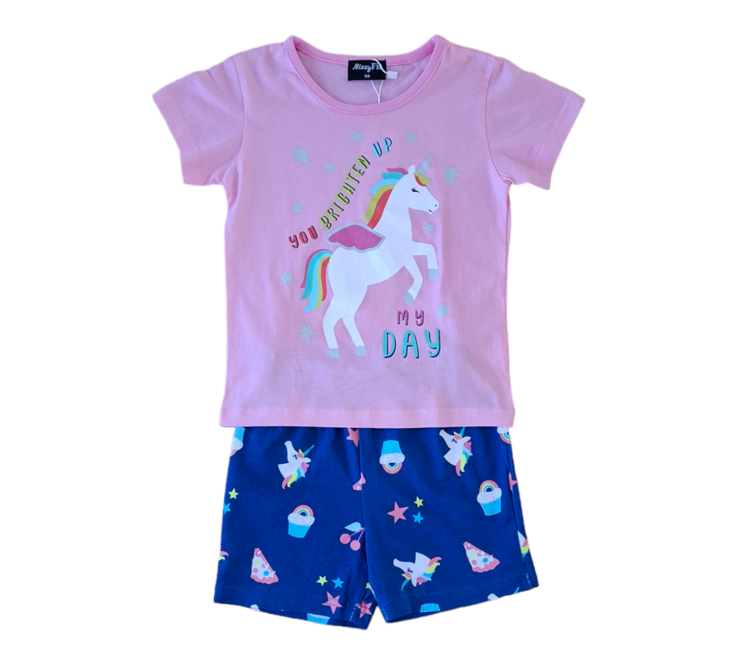 NizzyFit girl unicorn set 86-98