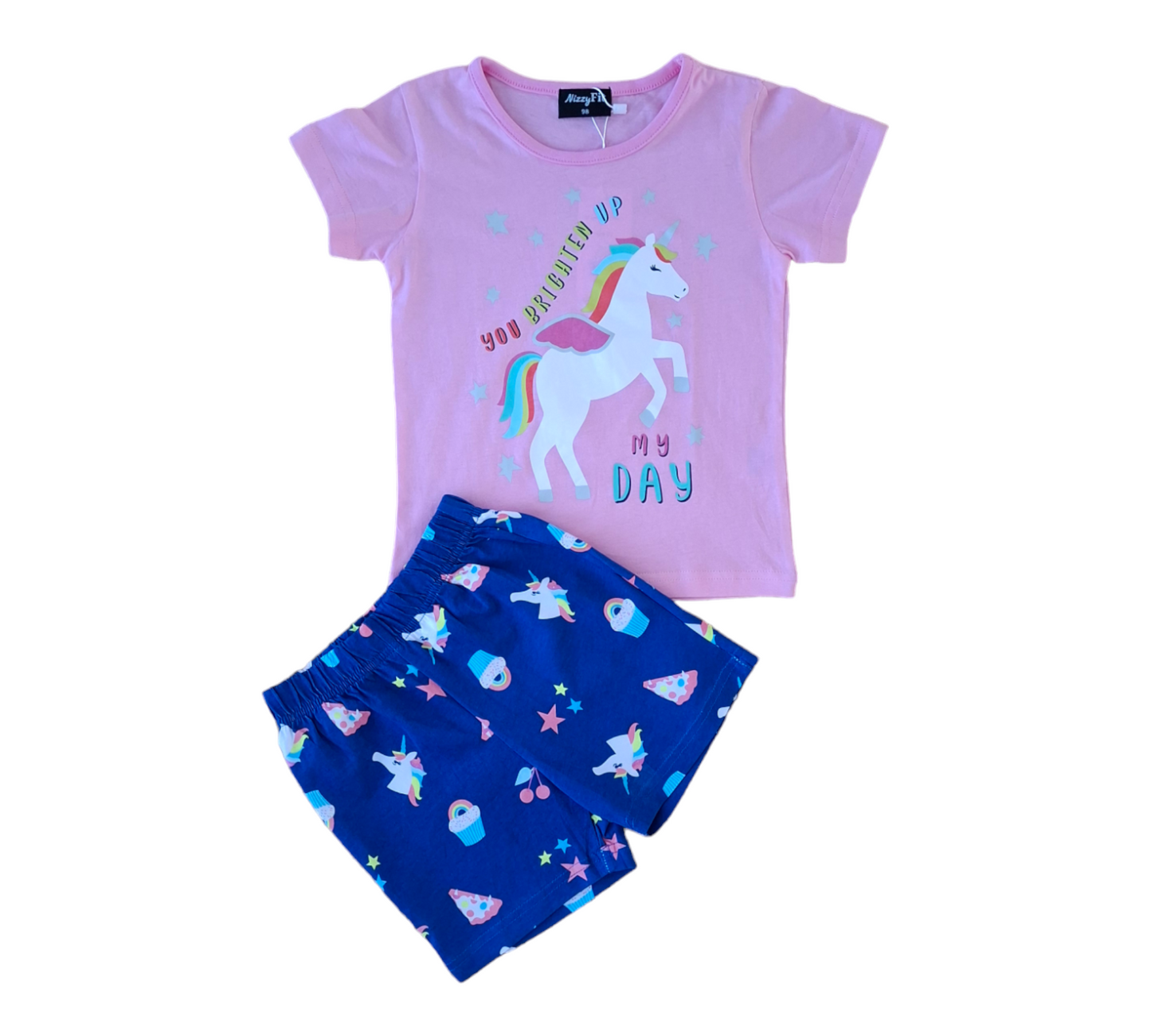 NizzyFit girl unicorn set 86-98