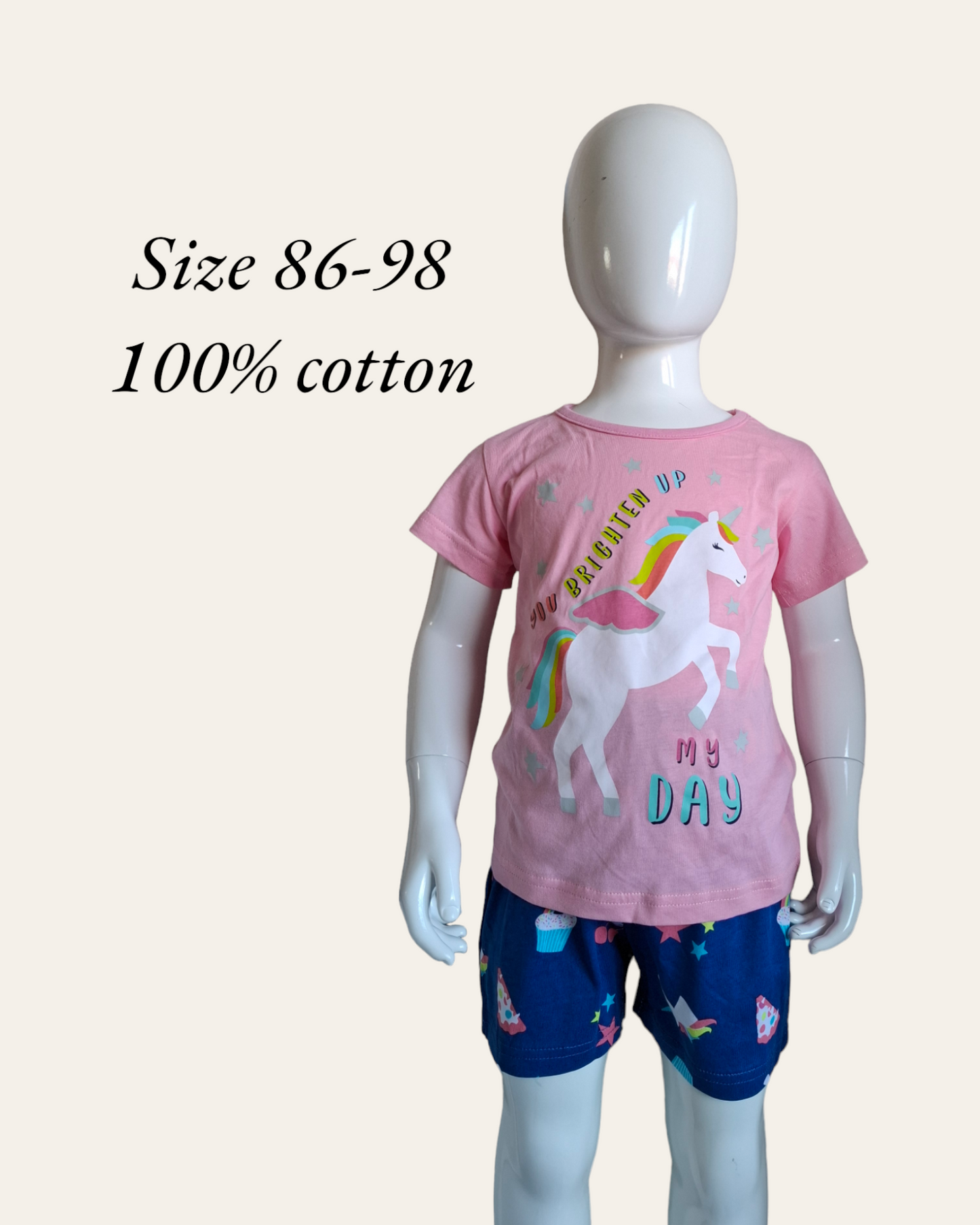 NizzyFit girl unicorn set 86-98