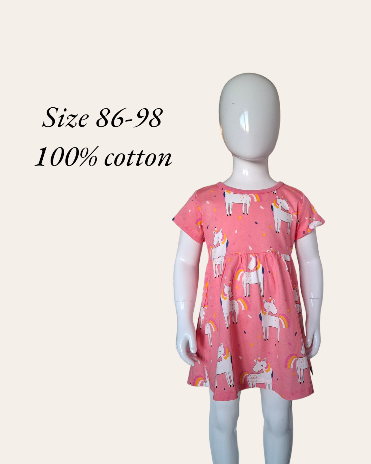 NizzyFit unicorn dress 86-98