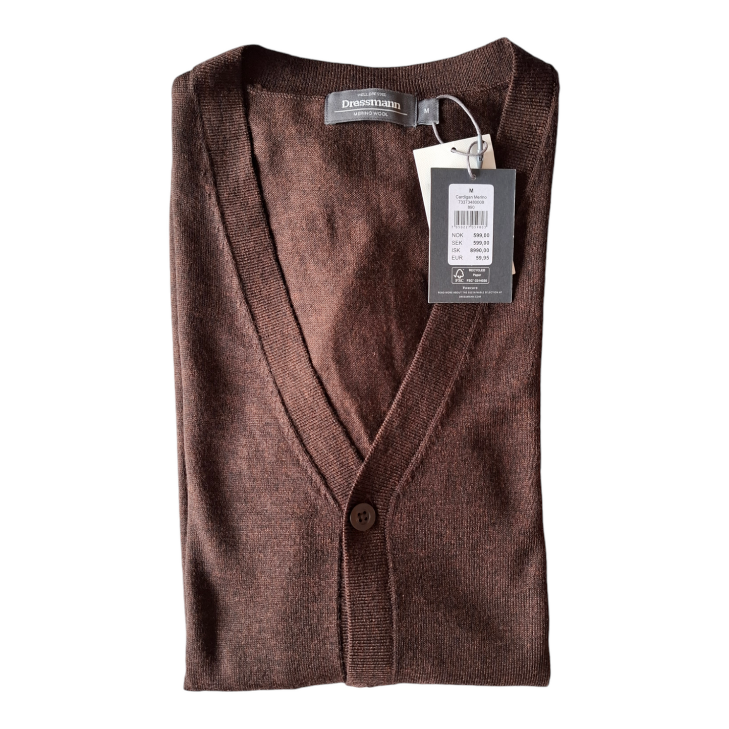 Cardigan merino wool size