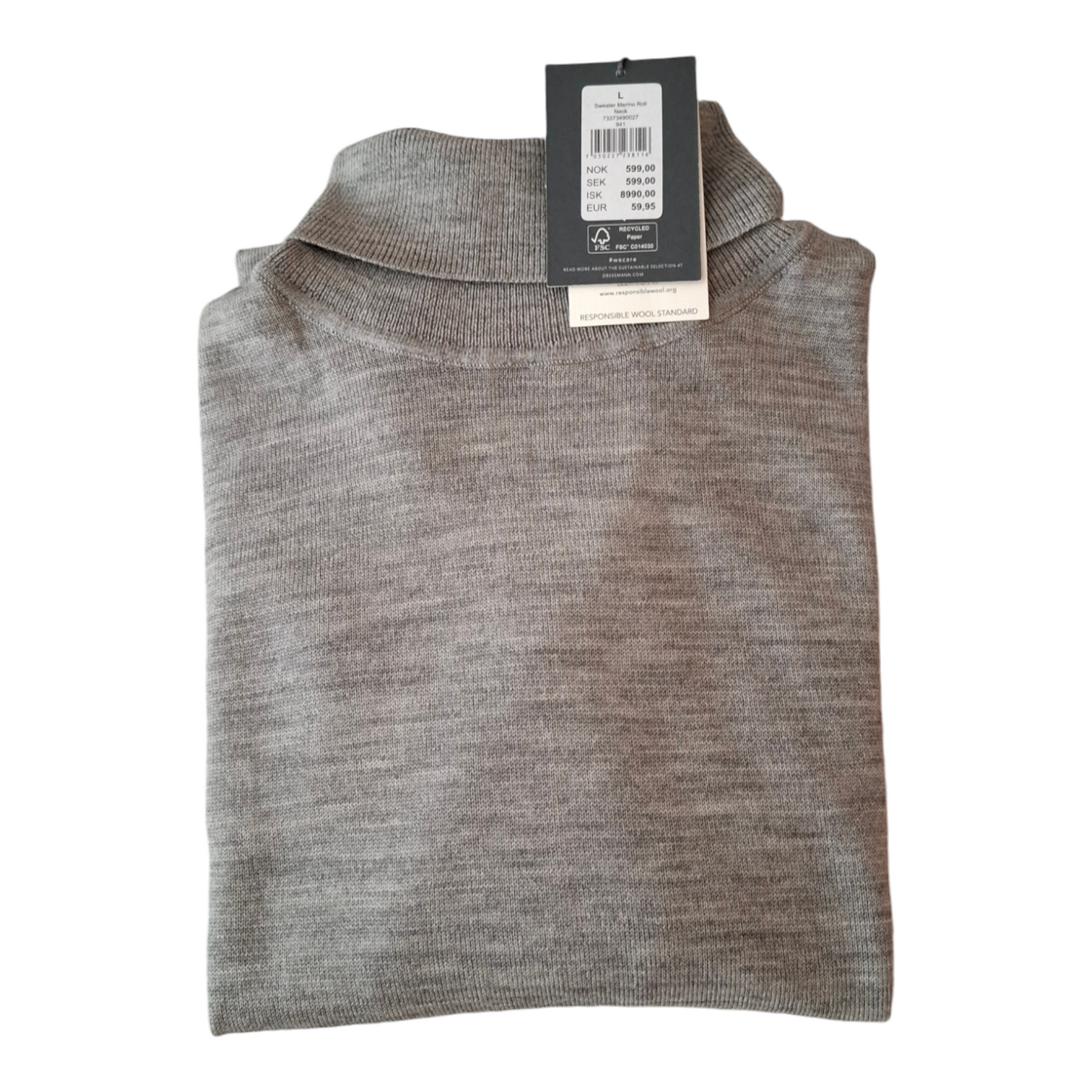 Merino wool turtleneck shirt