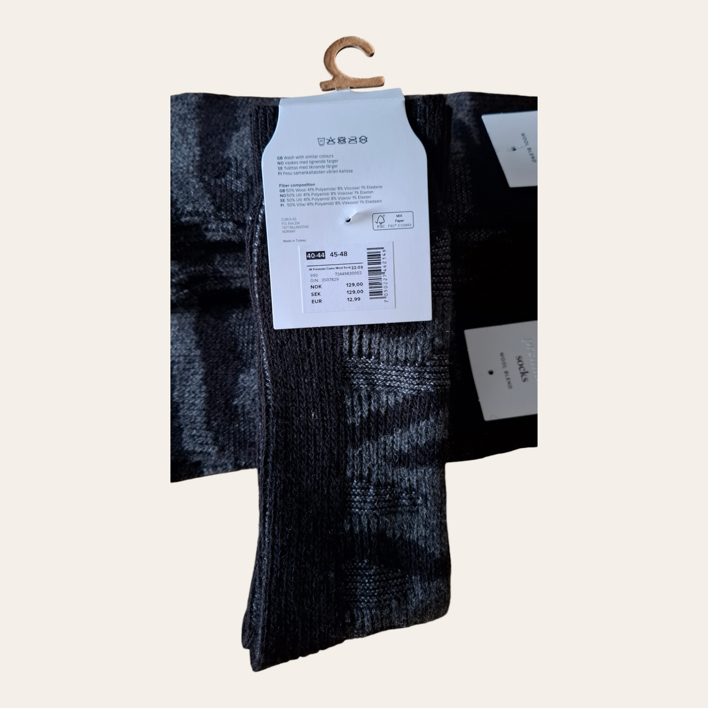5pcs Cubus wool men socks size 40-44