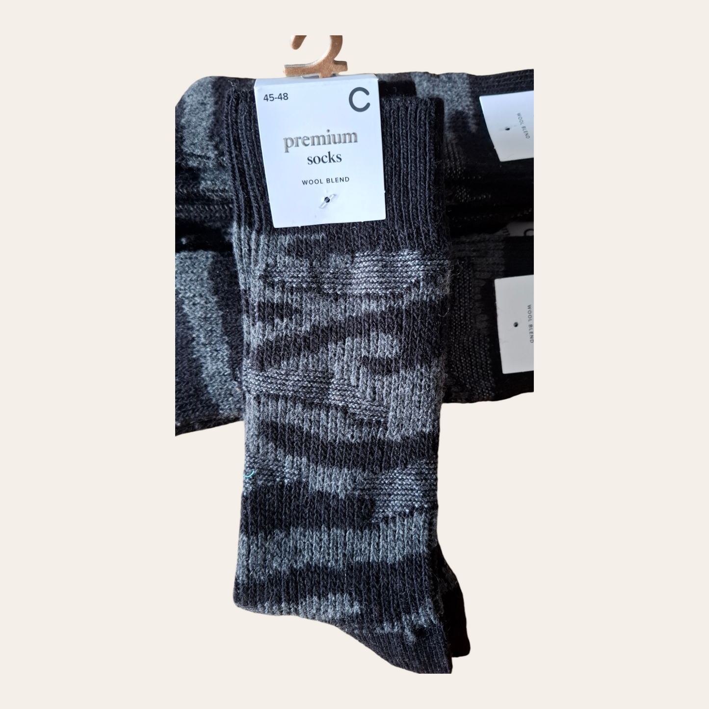 5pcs Cubus wool men socks size 40-44