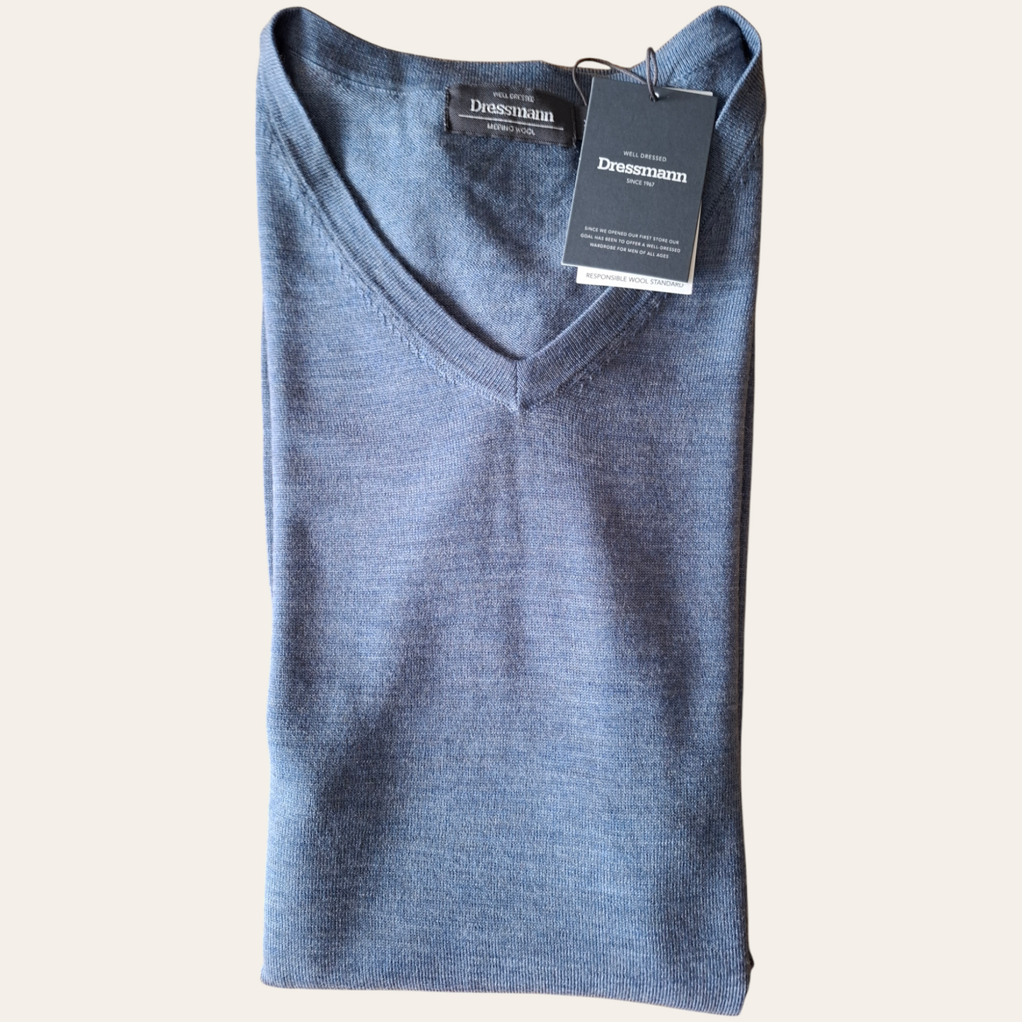 -neck merino wool shirt size XL-2XL