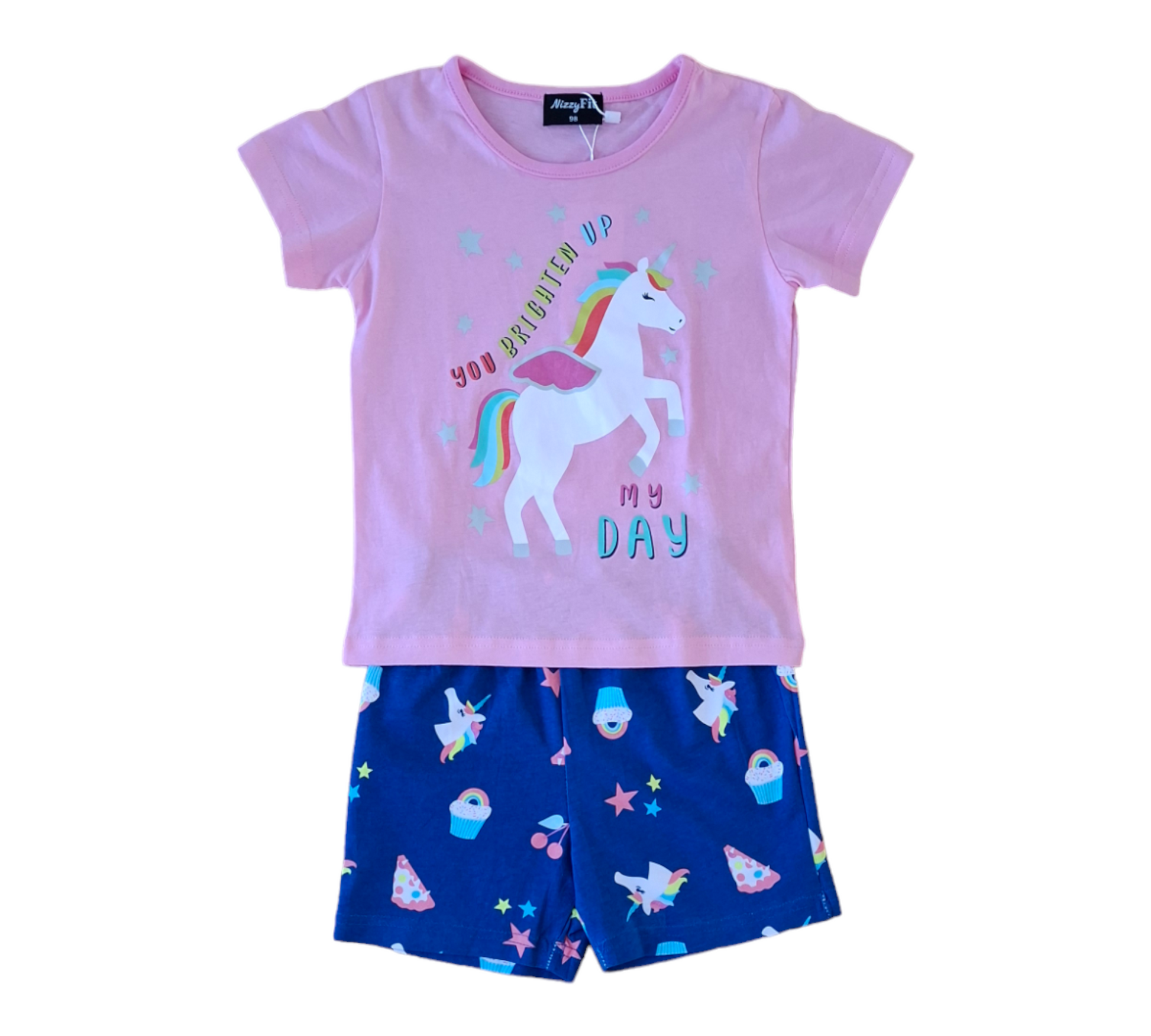 NizzyFit girl unicorn set 86-98
