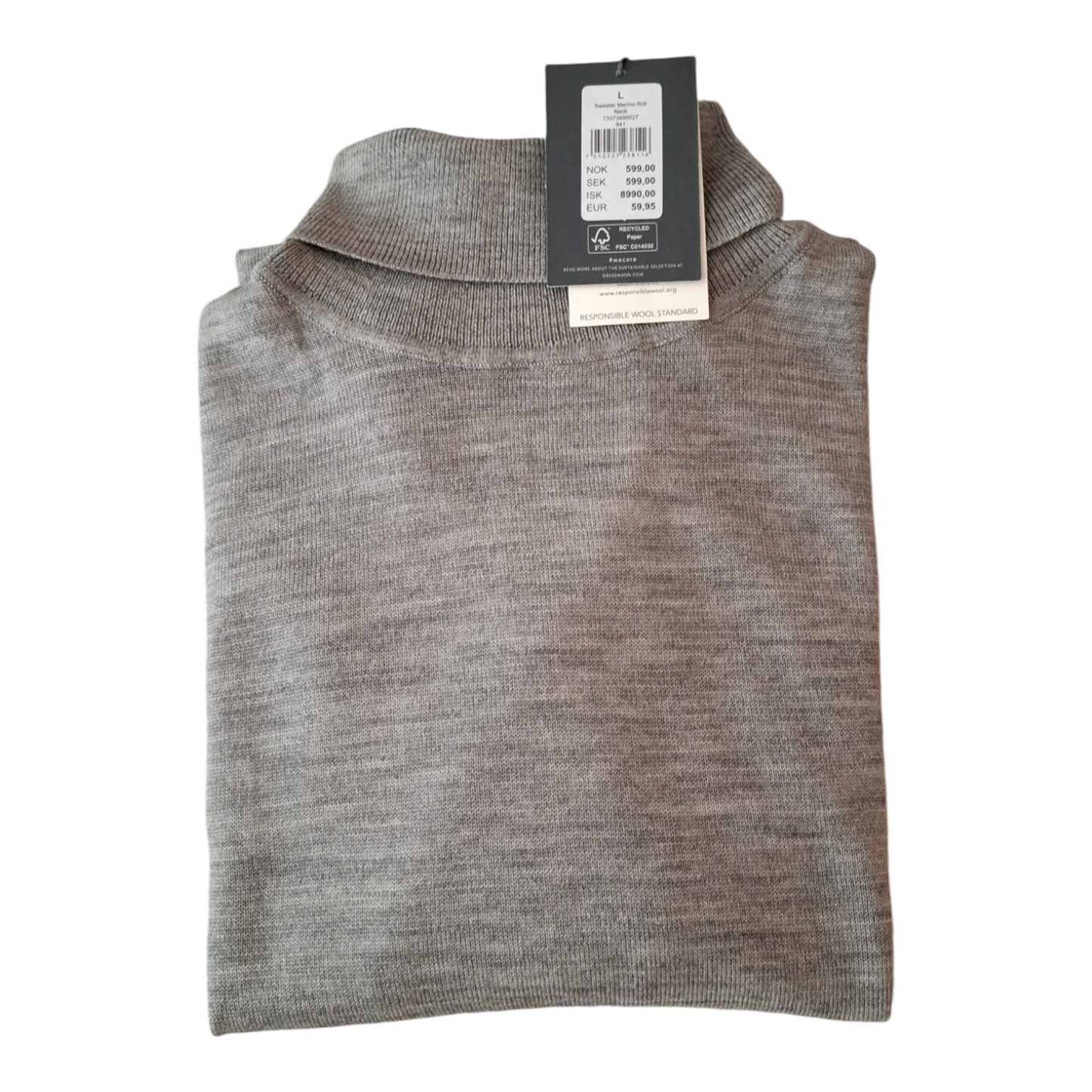 Merino wool turtleneck shirt 